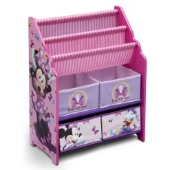 Delta Children Minnie Mouse Book & Toy Organizer -Kid Household Items TB84974MN minnie book toy organizer right hi res 10802f7e 8a56 4fd2 a068 599dca8b29fc