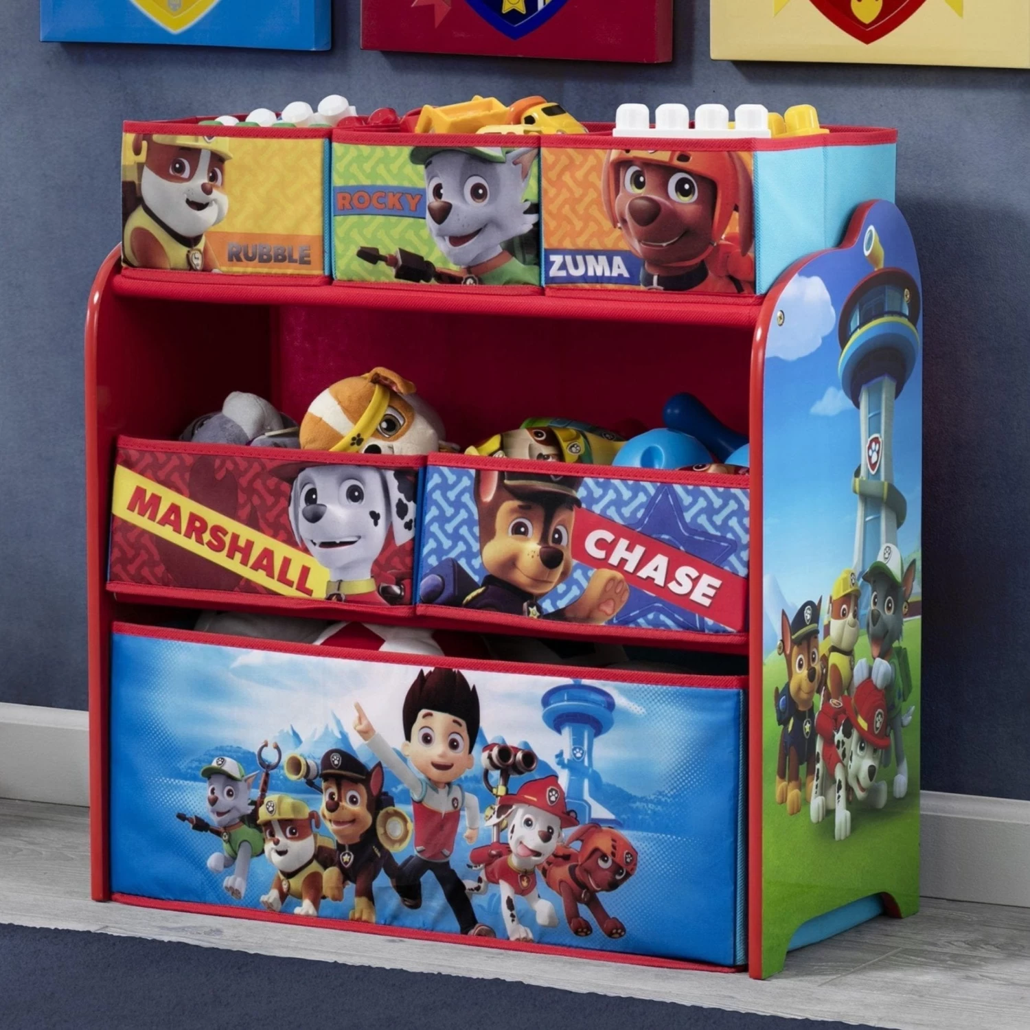 Delta Children PAW Patrol Multi-Bin Toy Organizer 6 Delta Children PAW Patrol Multi-Bin Toy Organizer - Image 6