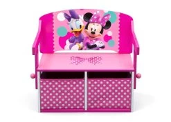 Delta Children Minnie Mouse Activity Bench -Kid Household Items TB87202MN activity bench minnie conversion B front 01 high res