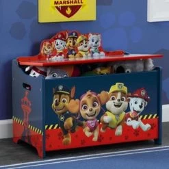 Delta Children PAW Patrol Deluxe Toy Box -Kid Household Items TB87207PW paw patrol wooden toy box hangtag 720x 46dc3a37 73ee 4fae a1c1 4334519e4bd7