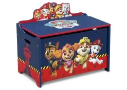 Delta Children PAW Patrol Deluxe Toy Box -Kid Household Items TB87207PW paw patrol wooden toy box right hi res