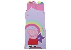 Delta Children Peppa Pig 6 Bin Design And Store Toy Organizer -Kid Household Items TB87230PG peppa design store left side hi res