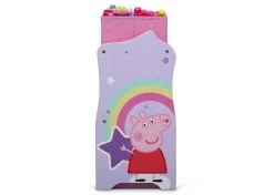 Delta Children Peppa Pig 6 Bin Design And Store Toy Organizer -Kid Household Items TB87230PG peppa design store right side hi res