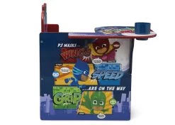 Delta Children PJ Masks Chair Desk With Storage Bin -Kid Household Items TC83676PJ PJ masks chair desk side 02