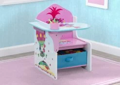 Delta Children Trolls World Tour Chair Desk With Storage Bin