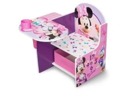 Delta Children Minnie Mouse Chair Desk With Storage Bin -Kid Household Items TC85663MN minnie mouse chair desk left hi res 134d0fa6 78c6 4324 a634 550100b88b81