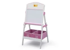 Delta Children Princess Crown Wooden Activity Easel With Storage 6 Delta Children Princess Crown Wooden Activity Easel With Storage -Kid Household Items TE87546GN crown whiteboard easel 01 high res