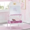 Delta Children Princess Crown Wooden Activity Easel With Storage