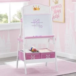 Delta Children Princess Crown Wooden Activity Easel With Storage 7 Delta Children Princess Crown Wooden Activity Easel With Storage -Kid Household Items TE87546GN crown whiteboard easel hangtag high res 92281981 f7ce 49db a622 ed4541e7d0e0