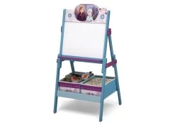 Delta Children Frozen II Wooden Activity Easel With Storage -Kid Household Items TE87556FZ frozen2 whiteboard easel left props