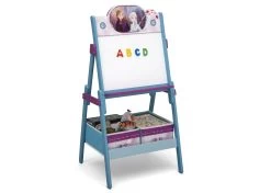Delta Children Frozen II Wooden Activity Easel With Storage -Kid Household Items TE87556FZ frozen2 whiteboard easel right props letters