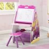 Delta Children Princess Activity Center - Easel Desk With Stool & Toy Organizer