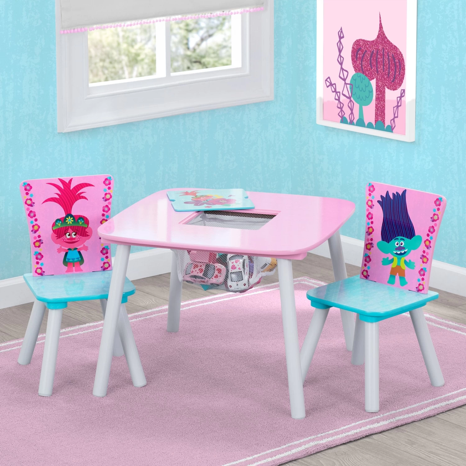 Delta Children Trolls World Tour Table And Chair Set With Storage 10 Delta Children Trolls World Tour Table And Chair Set With Storage - Image 10