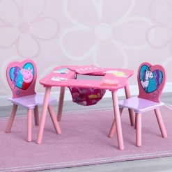 Delta Children Peppa Pig Table And Chair Set With Storage