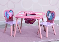 Delta Children Peppa Pig Table And Chair Set With Storage -Kid Household Items TT87435PG peppa pig tnc hangtag hi res faeef313 b3fb 4574 8974 9e775d8cd680