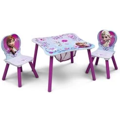 Delta Children Frozen Table & Chair Set With Storage -Kid Household Items TT89494FZ crop square