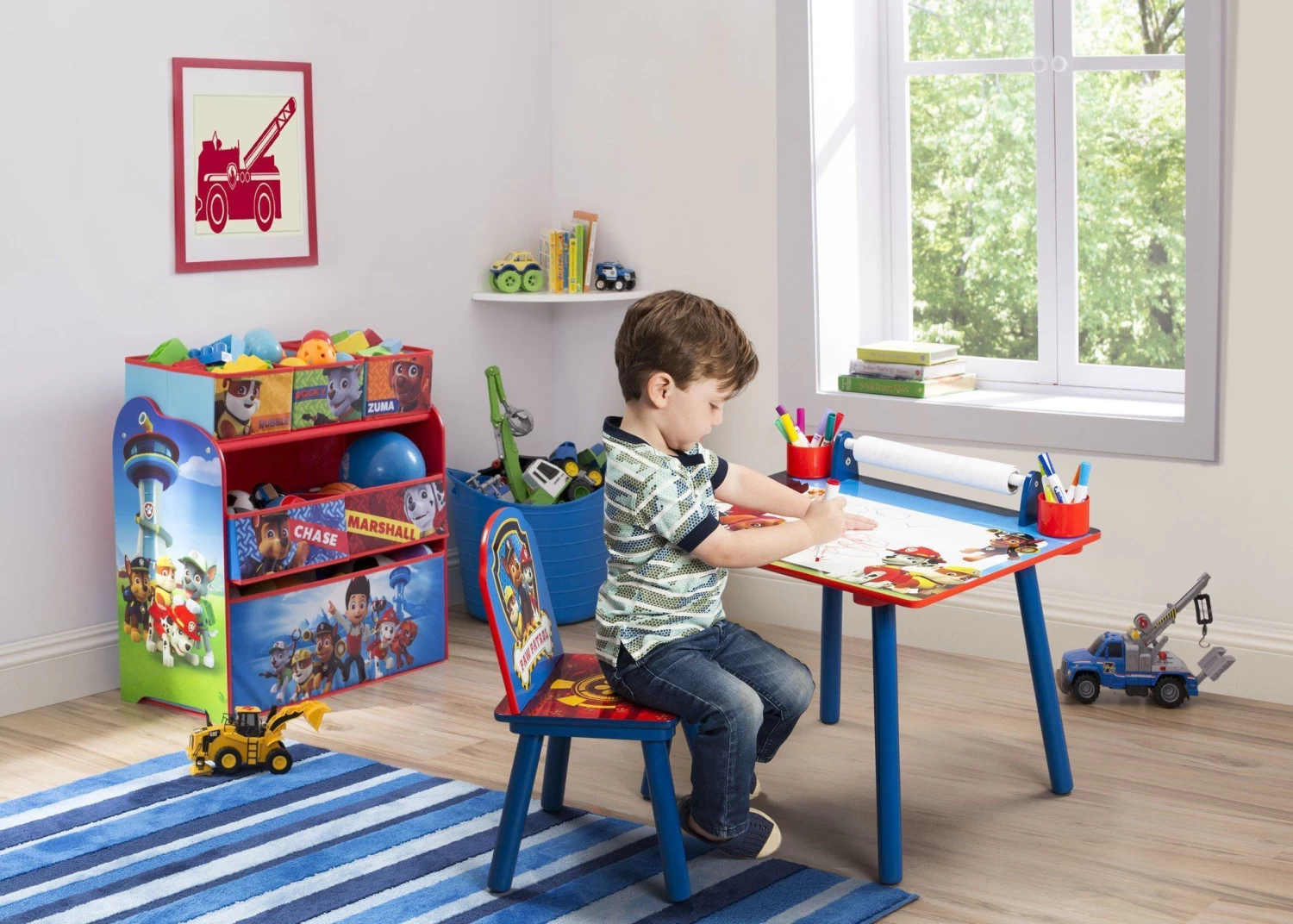 Delta Children PAW Patrol Multi-Bin Toy Organizer 2 Delta Children PAW Patrol Multi-Bin Toy Organizer - Image 2