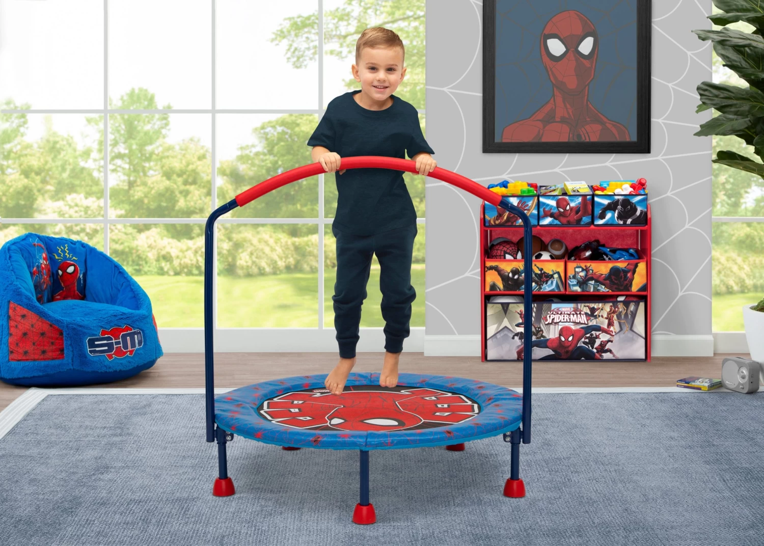Delta Children Spider-Man 3-Foot Trampoline 1 Delta Children Spider-Man 3-Foot Trampoline