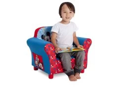Delta Children Mickey Mouse Upholstered Chair -Kid Household Items UP83509MM Mickey wood slipcover chair model hi res daab2234 bfc9 4350 aec1 083bcc4f6815