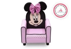 Delta Children Minnie Mouse Figural Upholstered Kids Chair -Kid Household Items UP83649MN 1058 Minnie Mouse Figural Upholstered Kids Chair nocolor silo 98