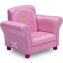 Delta Children Princess Crown Kids Upholstered Chair -Kid Household Items UP83671GN Crown Upholstered Chair right hi res 771a3ccc bf1e 46c6 b737 9fb23ac54701