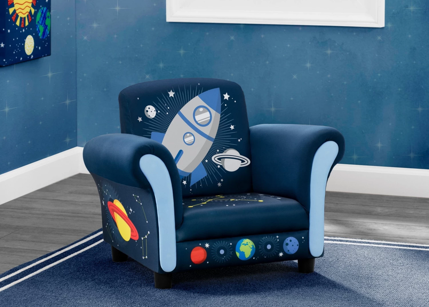 Delta Children Space Adventures Kids Upholstered Chair 1 Delta Children Space Adventures Kids Upholstered Chair