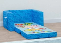 Delta Children CoComelon Cozee Flip-Out Chair - 2-in-1 Convertible Sofa To Lounger For Kids 8 Delta Children CoComelon Cozee Flip-Out Chair - 2-in-1 Convertible Sofa To Lounger For Kids -Kid Household Items UP83752CM 1224 Cocomelon Flip Out Chair lifestyle 11