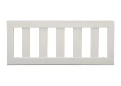 Delta Children Toddler Guardrail (W0060) -Kid Household Items W0060 1349 Toddler Guardrail Textured White Silo 01