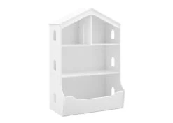 Delta Children Playhouse Bookcase With Toy Storage 23 Delta Children Playhouse Bookcase With Toy Storage -Kid Household Items W100180 130 House Bookcase Bianca White Silo 02