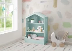 Delta Children Playhouse Bookcase With Toy Storage 25 Delta Children Playhouse Bookcase With Toy Storage -Kid Household Items W100180 356 House Bookcase Mint Lifestyle 03 29475b35 ec64 4a49 94d8 1ea4233e76de