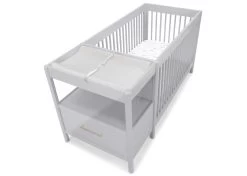 Delta Children Changing Pad And Cover For Crib And Changer -Kid Household Items W153160 026 Zoe CNC Grey Silo Edit