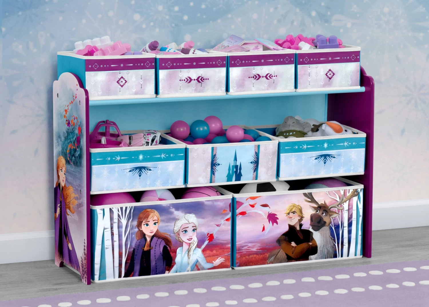 Delta Children Frozen Deluxe 9 Bin Design And Store Toy Organizer 1 Delta Children Frozen Deluxe 9 Bin Design And Store Toy Organizer