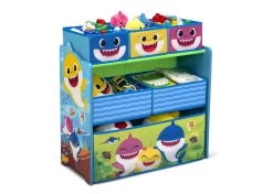 Delta Children Baby Shark Design & Store 6 Bin Toy Storage Organizer -Kid Household Items as2v1cgg6dmgpwwtbca7
