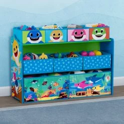 Delta Children Baby Shark Deluxe 9 Bin Design And Store Toy Organizer -Kid Household Items bg1ypwfudqy9tehcqqvl