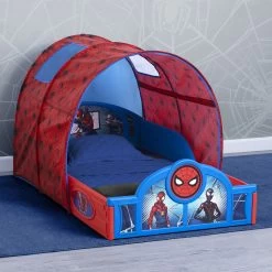 Delta Children Spider-Man Sleep And Play Toddler Bed With Tent -Kid Household Items bvg3j9yhgawjrp68xlx4