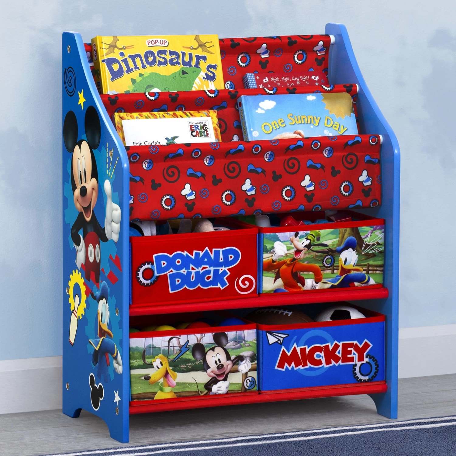 Delta Children Disney Mickey Mouse Toy And Book Organizer 1 Delta Children Disney Mickey Mouse Toy And Book Organizer