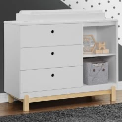 Delta Children Poppy 3 Drawer Dresser With Cubbies And Interlocking Drawers -Kid Household Items crtlc2gakpz4bcfviaqg