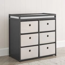 Delta Children Hayes Fabric Bin Changer -Kid Household Items csg89igwqofoozq0agvg