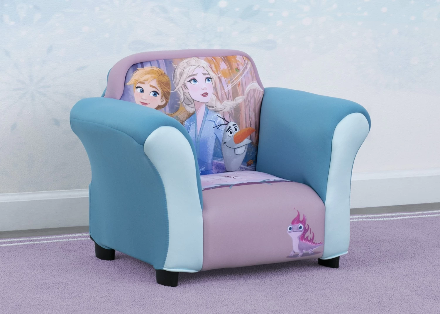 Delta Children Frozen II Upholstered Chair With Sculpted Plastic Frame 2 Delta Children Frozen II Upholstered Chair With Sculpted Plastic Frame - Image 2
