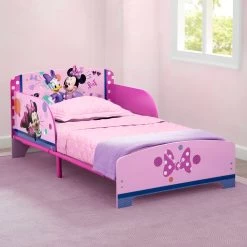 Delta Children Minnie Mouse Wood & Metal Toddler Bed -Kid Household Items dsecq0irgaavdgw0nawq
