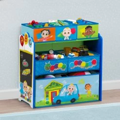Delta Children CoComelon 6 Bin Design And Store Toy Organizer -Kid Household Items dyzjrfjrbc9jgzltkfxq