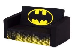 Delta Children Batman Cozee Flip-Out Sofa - 2-in-1 Convertible Sofa To Lounger For Kids -Kid Household Items e1fplgjnfqubnm11wrqg