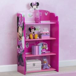 Delta Children Minnie Mouse Wooden Playhouse 4-Shelf Bookcase -Kid Household Items ehdrg2iy2q9ybddbuq1l