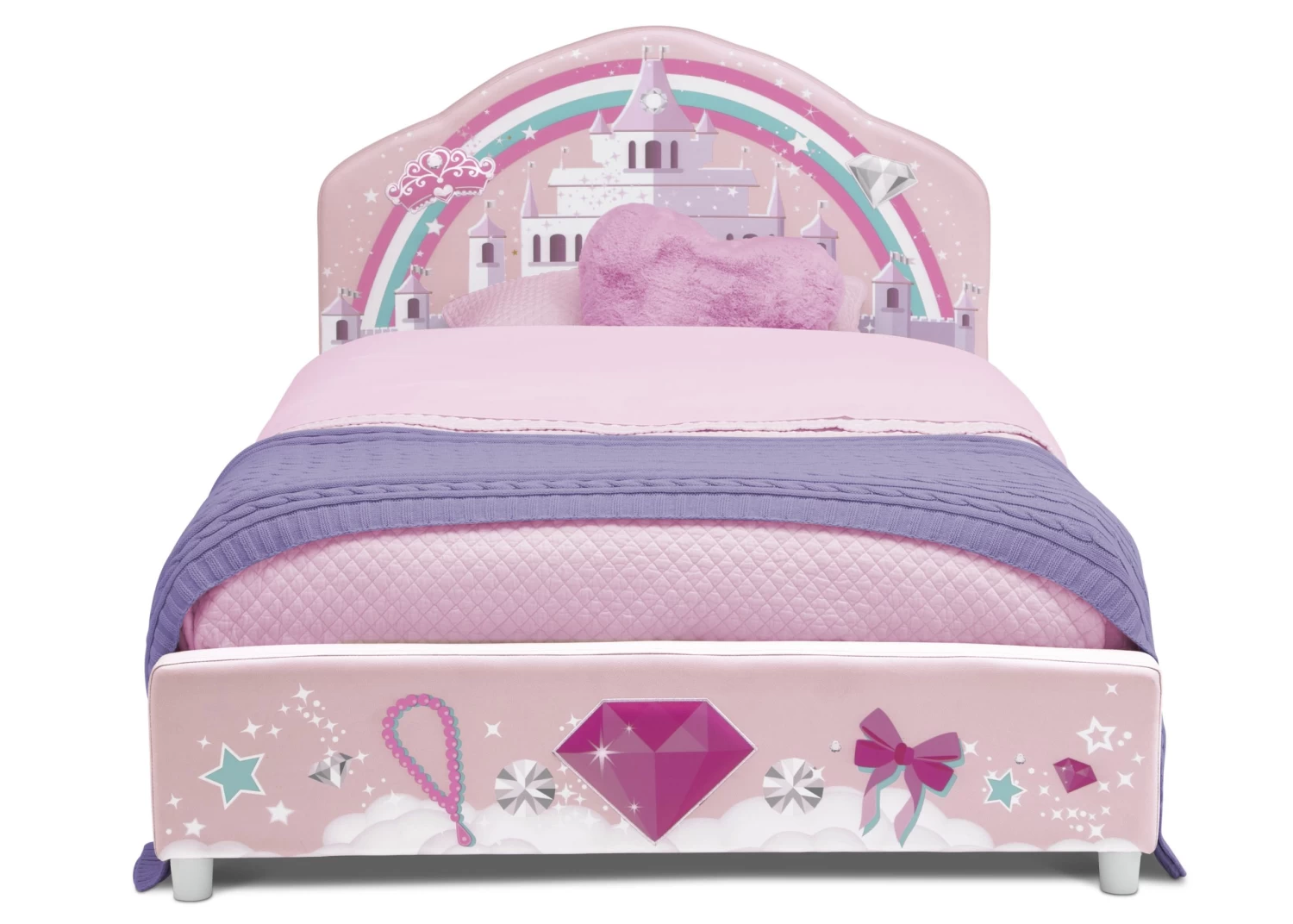 Delta Children Princess Upholstered Twin Bed 3 Delta Children Princess Upholstered Twin Bed - Image 3