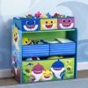 Delta Children Baby Shark Design & Store 6 Bin Toy Storage Organizer