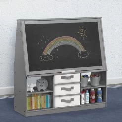 Delta Children At-Home Artist Center – Deluxe Double-Sided Easel & Storage Unit -Kid Household Items hckkam9819bp3gwifoyr