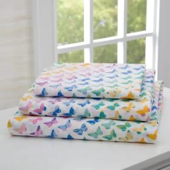 Delta Children Butterflies 3-Piece Twin Sheet Set -Kid Household Items ht4riy8l15ndawtrbe1s