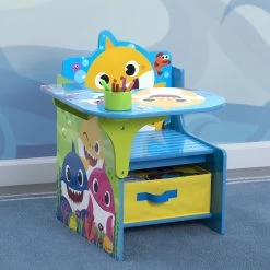 Delta Children Baby Shark Chair Desk With Storage Bin
