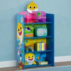 Delta Children Baby Shark Wooden Playhouse 4-Shelf Bookcase For Kids 9 Delta Children Baby Shark Wooden Playhouse 4-Shelf Bookcase For Kids -Kid Household Items ikpogskbyt0ws6aq09lj