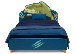 Delta Children Dinosaur Upholstered Twin Bed -Kid Household Items ip2rfec3ngunccbujcz9